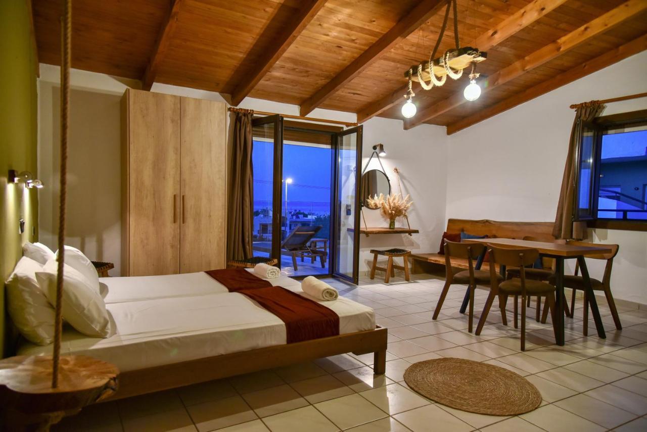 Iraklis Apartments Stalida Bagian luar foto