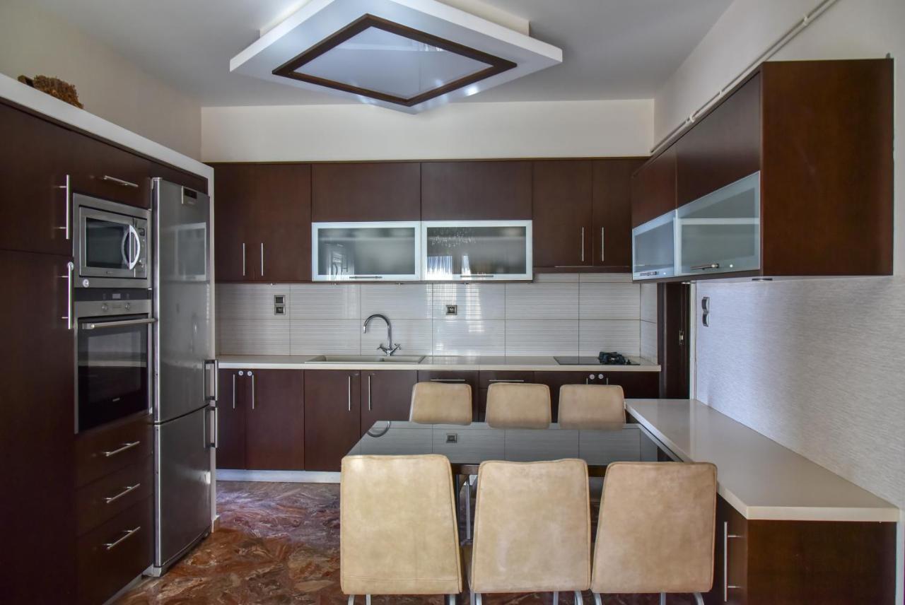 Iraklis Apartments Stalida Bagian luar foto