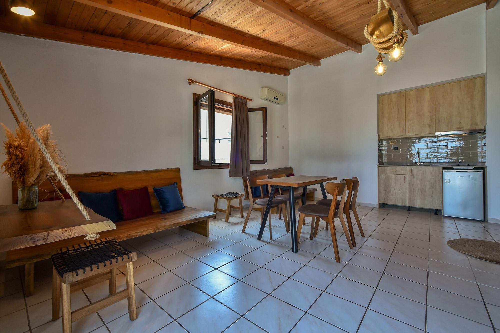 Iraklis Apartments Stalida Bagian luar foto