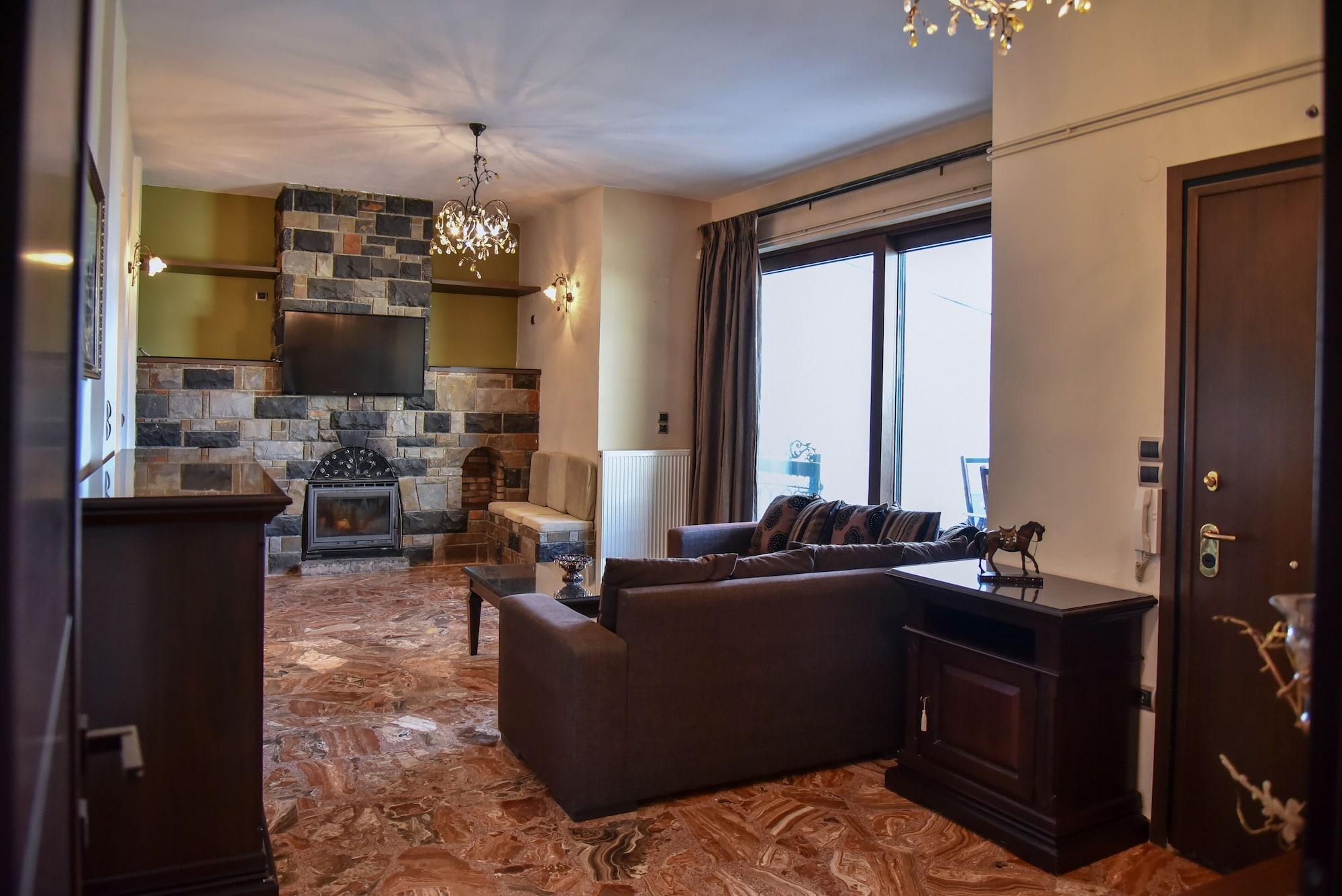 Iraklis Apartments Stalida Bagian luar foto