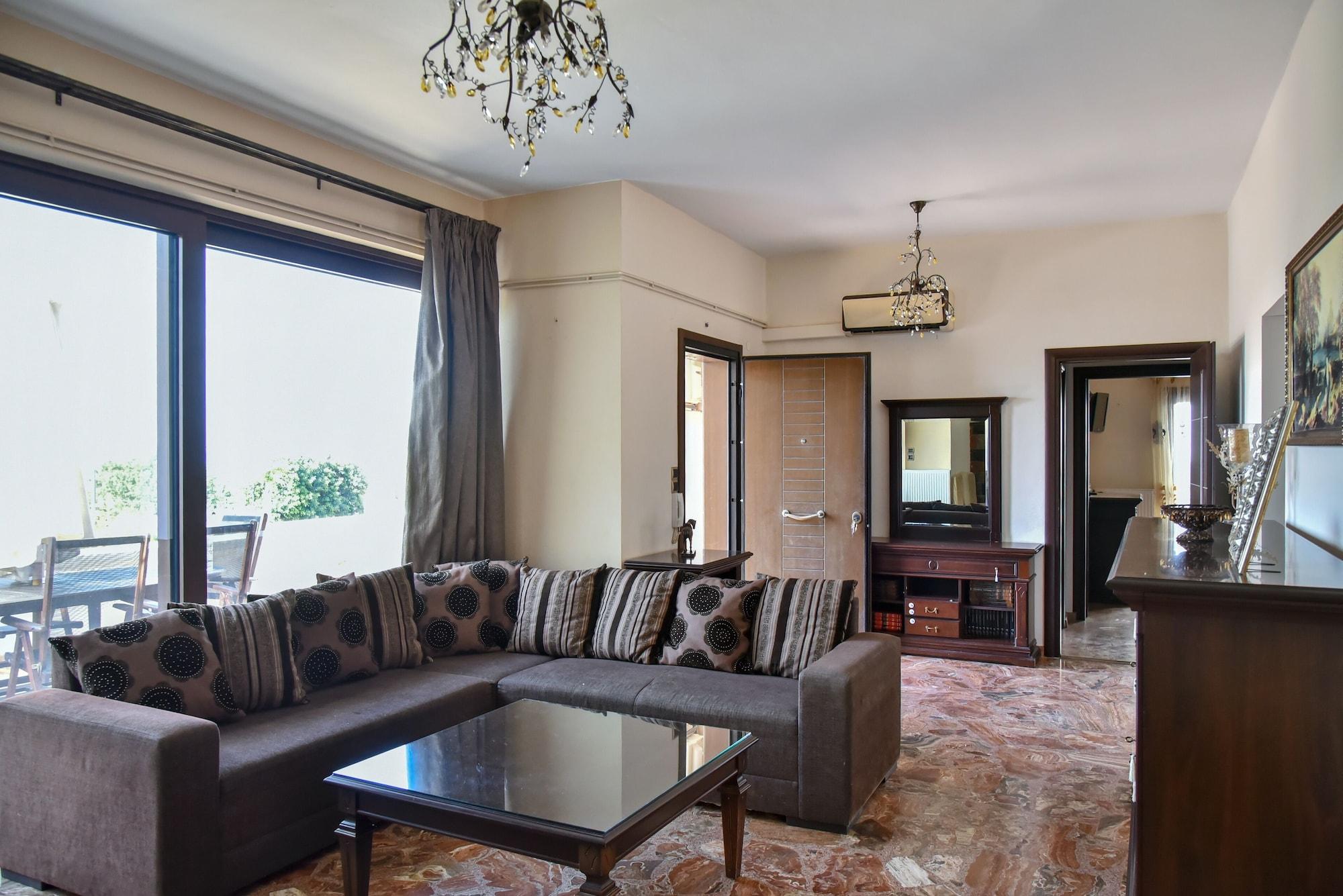 Iraklis Apartments Stalida Bagian luar foto