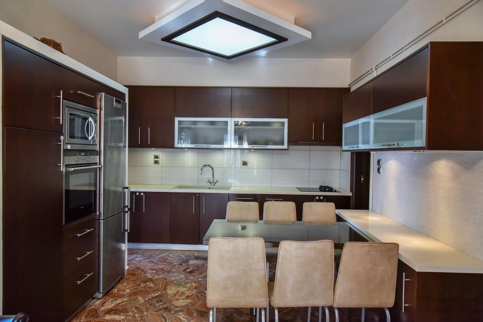 Iraklis Apartments Stalida Bagian luar foto