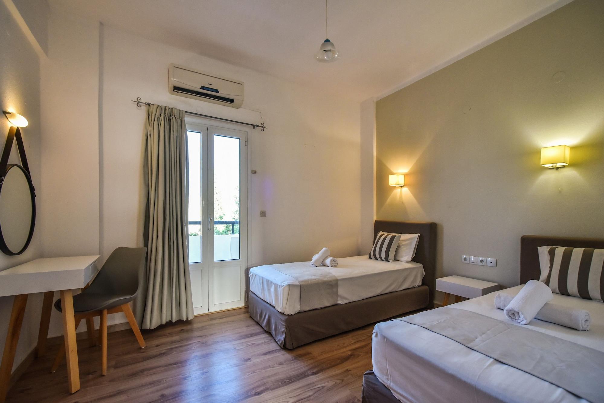 Iraklis Apartments Stalida Bagian luar foto